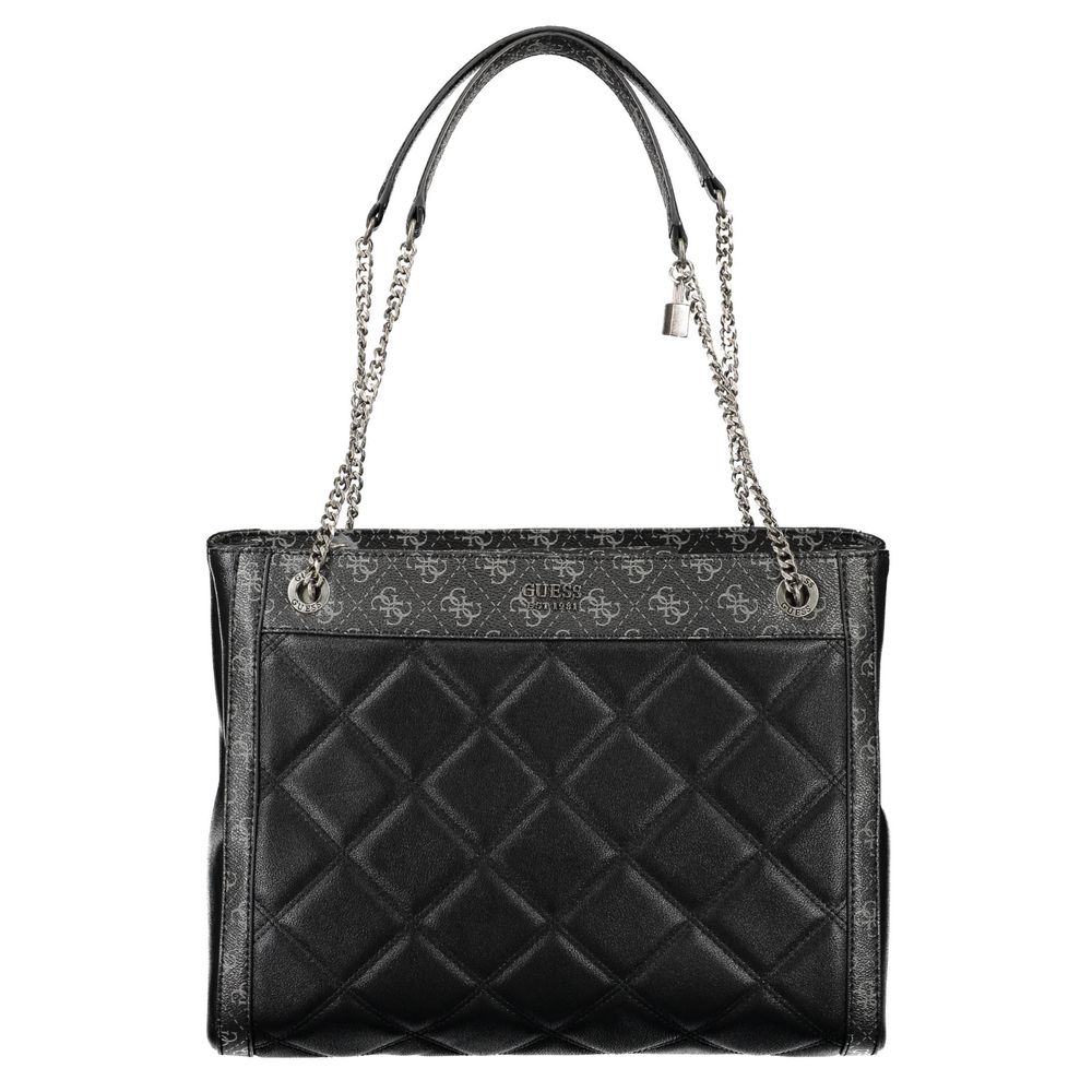 Schwarze Handtasche aus Polyethylen