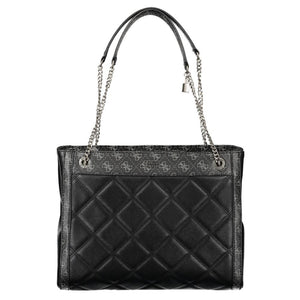 Schwarze Handtasche aus Polyethylen