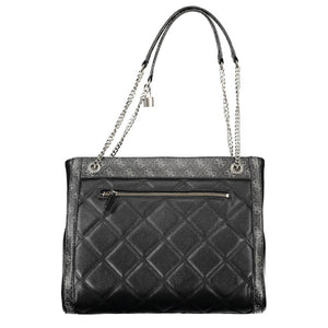 Schwarze Handtasche aus Polyethylen