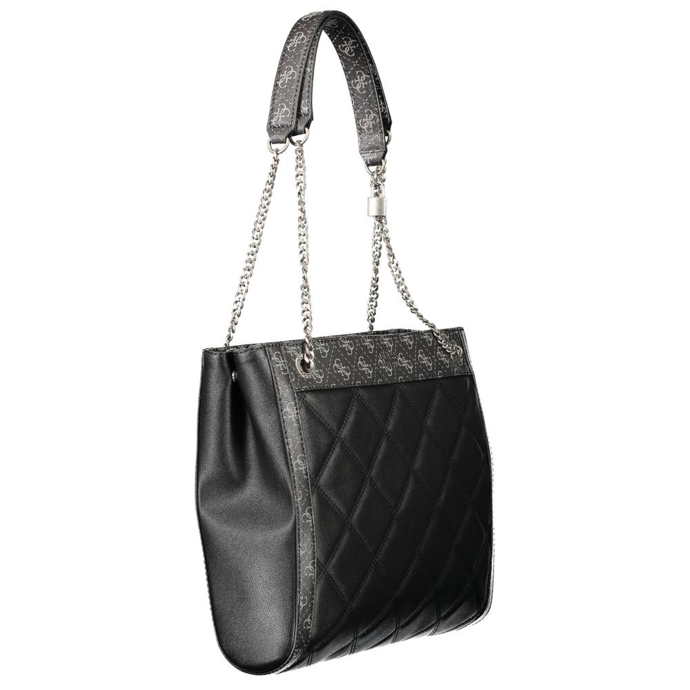 Schwarze Handtasche aus Polyethylen