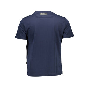 Blaues Baumwoll-T-Shirt