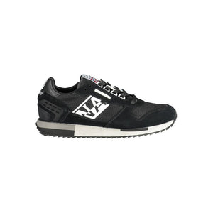 Schwarzer Polyester-Sneaker