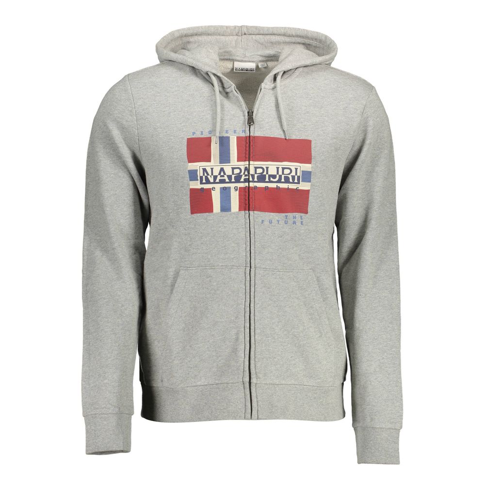 Grauer Baumwollpullover