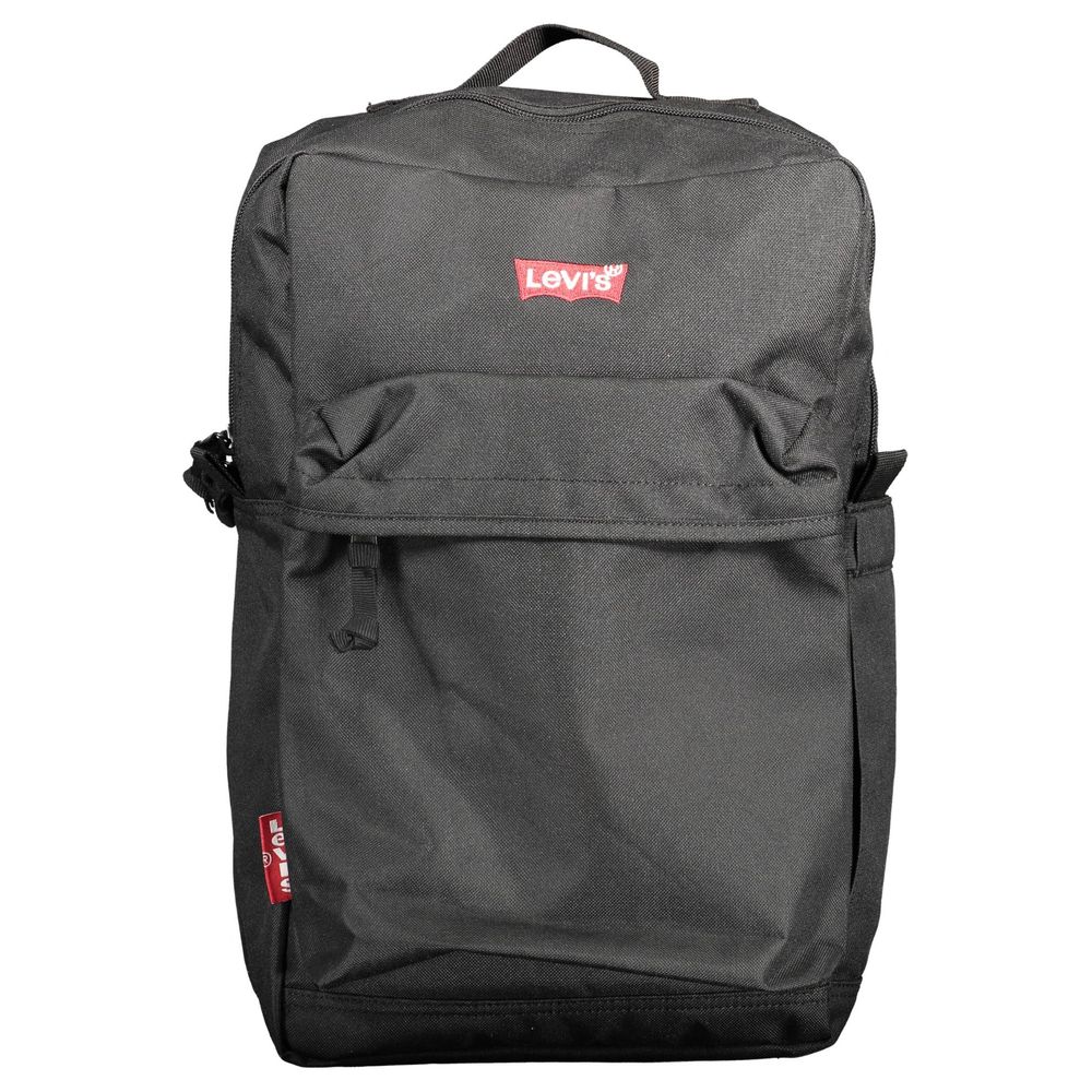 Schwarzer Polyester-Rucksack
