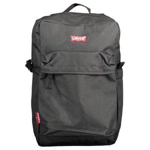 Schwarzer Polyester-Rucksack