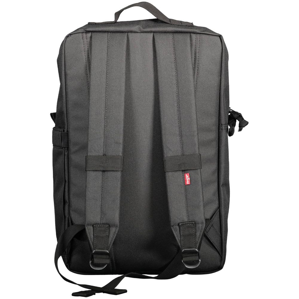 Schwarzer Polyester-Rucksack