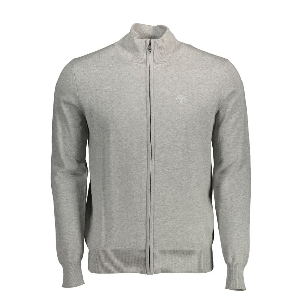 Grauer Baumwollpullover