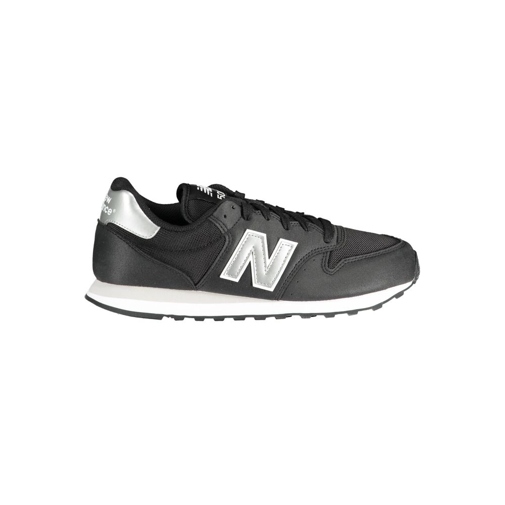 Schwarzer Polyester-Sneaker