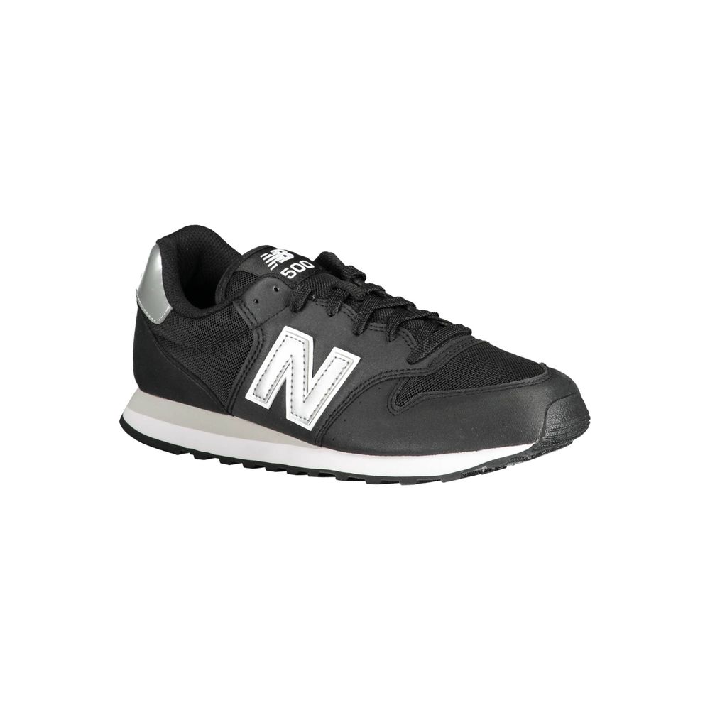 Schwarzer Polyester-Sneaker