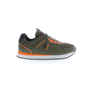 Grüner Polyester-Sneaker