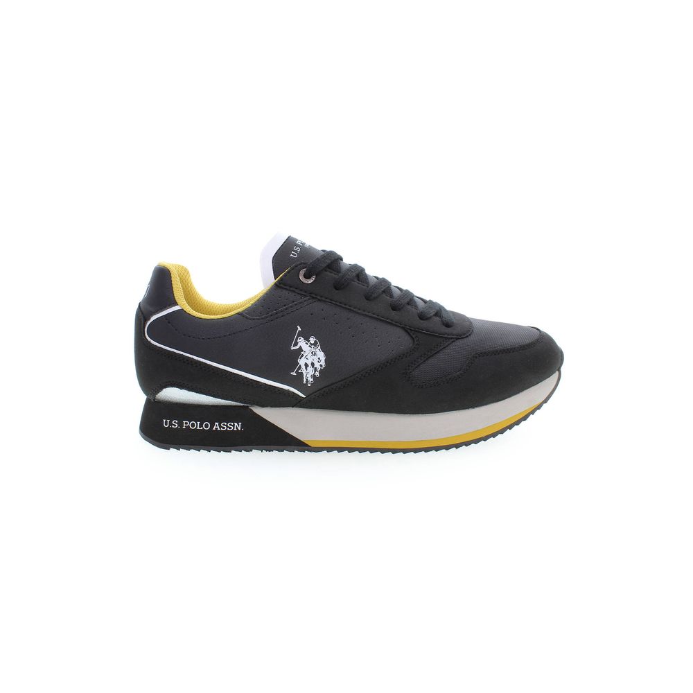 Schwarzer Polyester-Sneaker