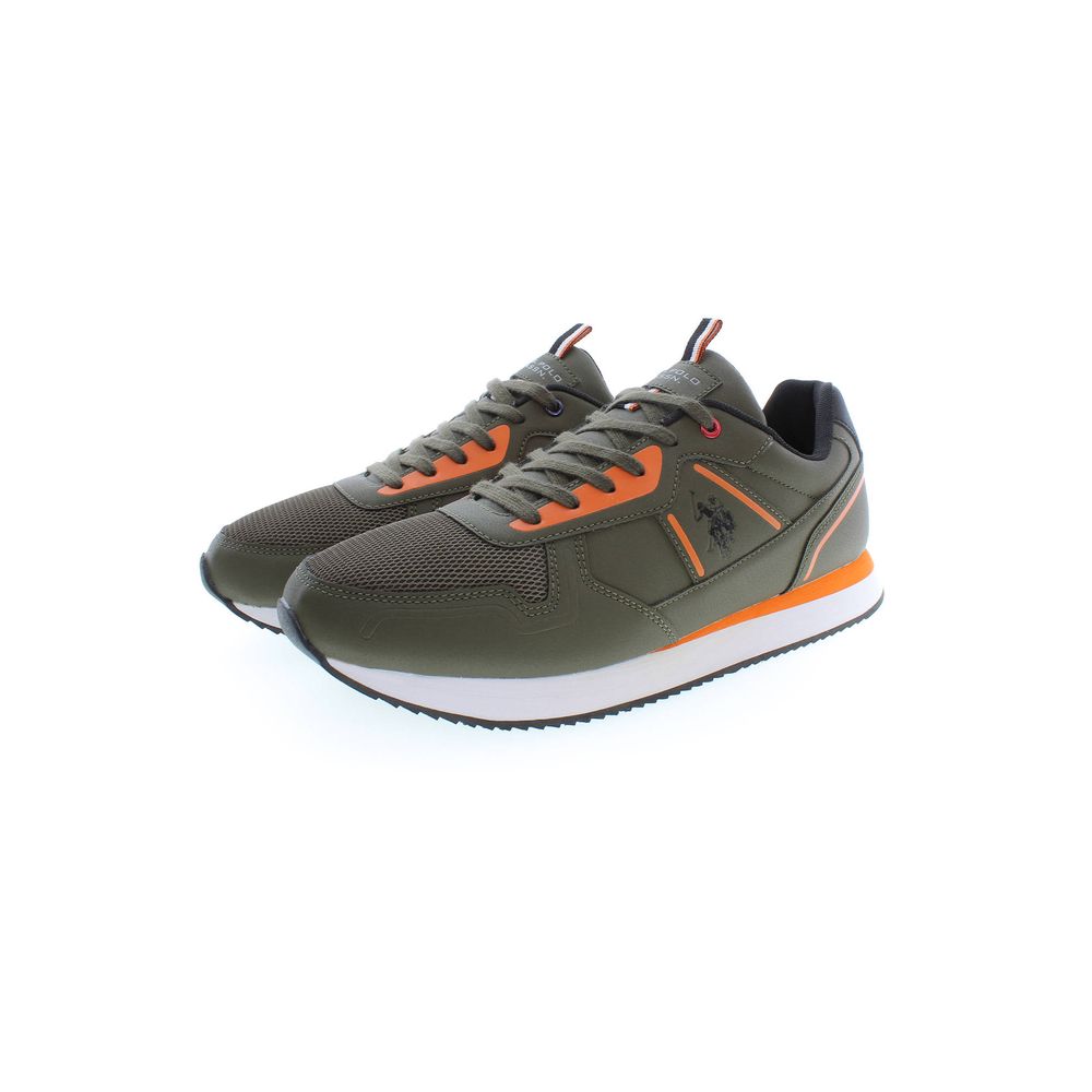 Green Polyester Sneaker