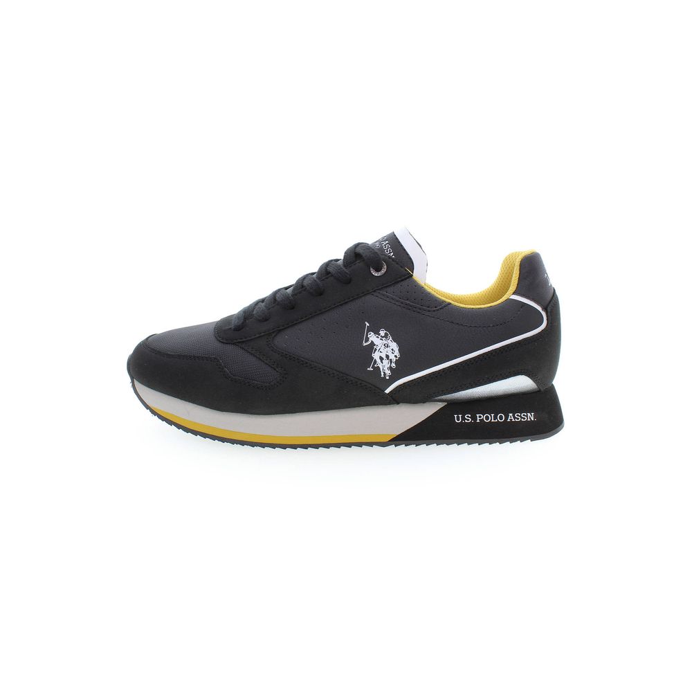 Schwarzer Polyester-Sneaker