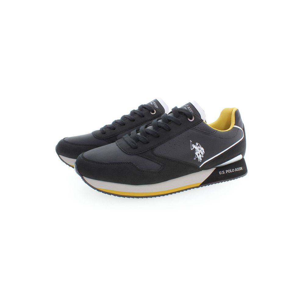 Schwarzer Polyester-Sneaker