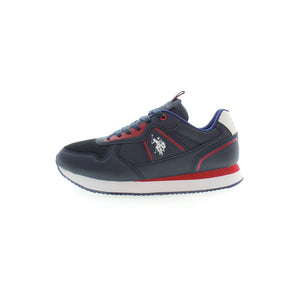 Blauer Polyester-Sneaker