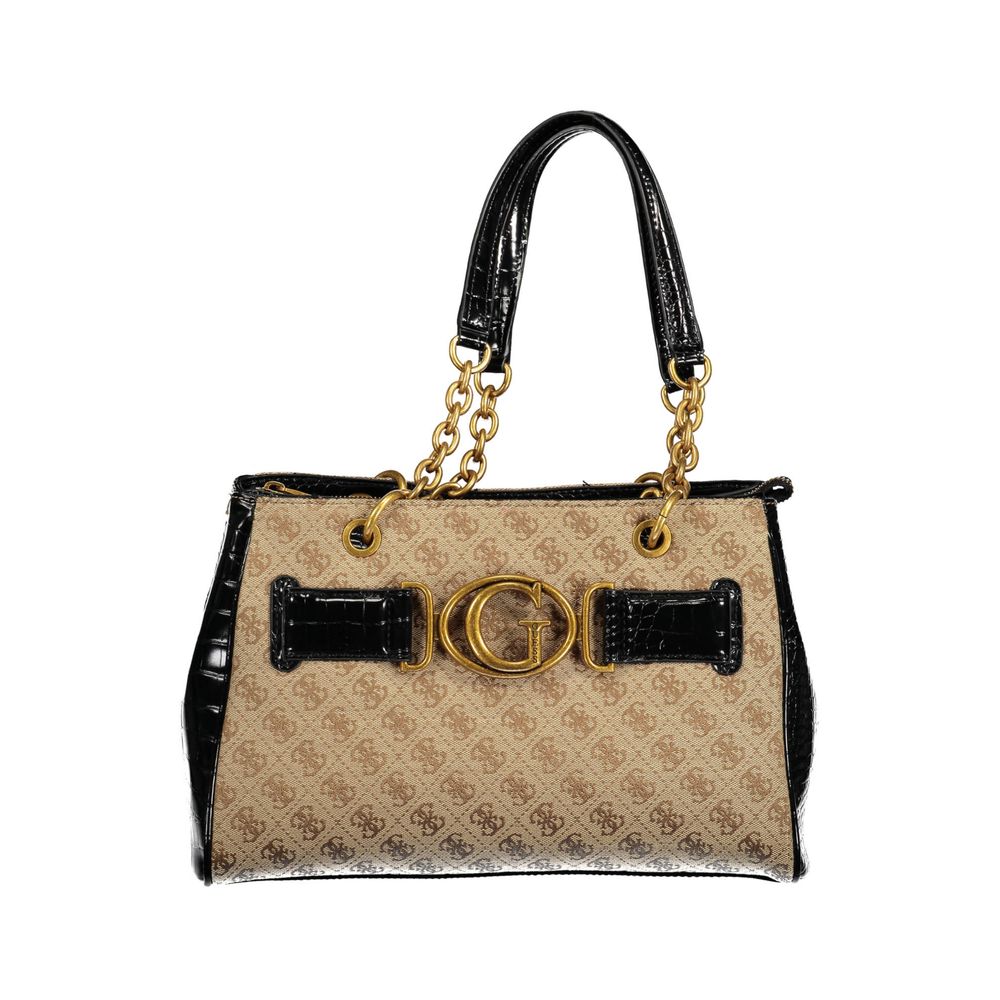 Schwarze Handtasche aus Polyethylen