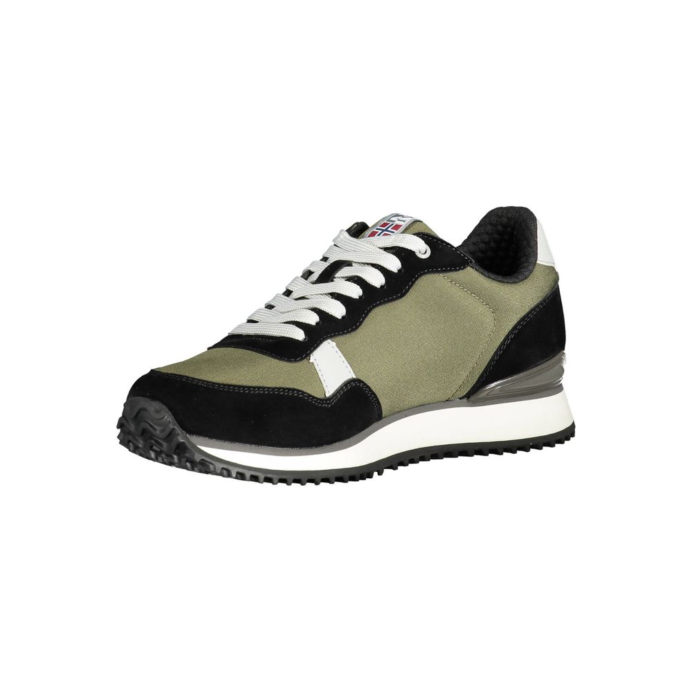 Grüner Polyester-Sneaker