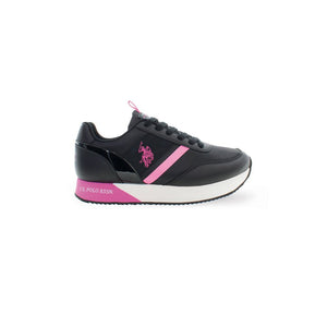 Schwarzer Polyester-Sneaker