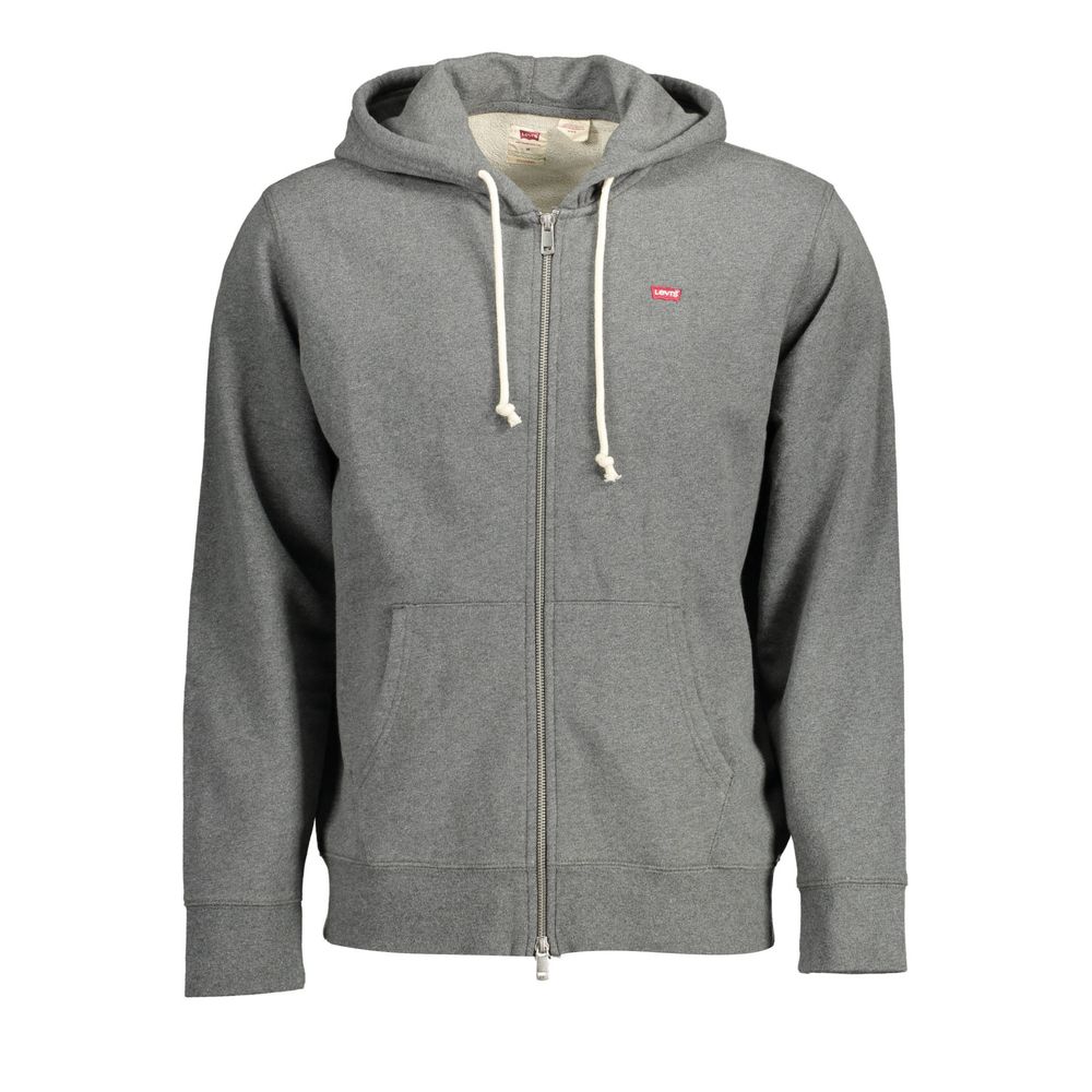 Grauer Baumwollpullover