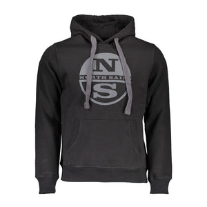 Schwarzer Baumwollpullover