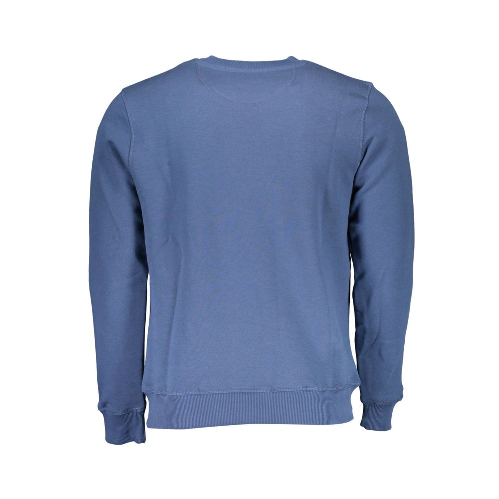 Blauer Baumwollpullover
