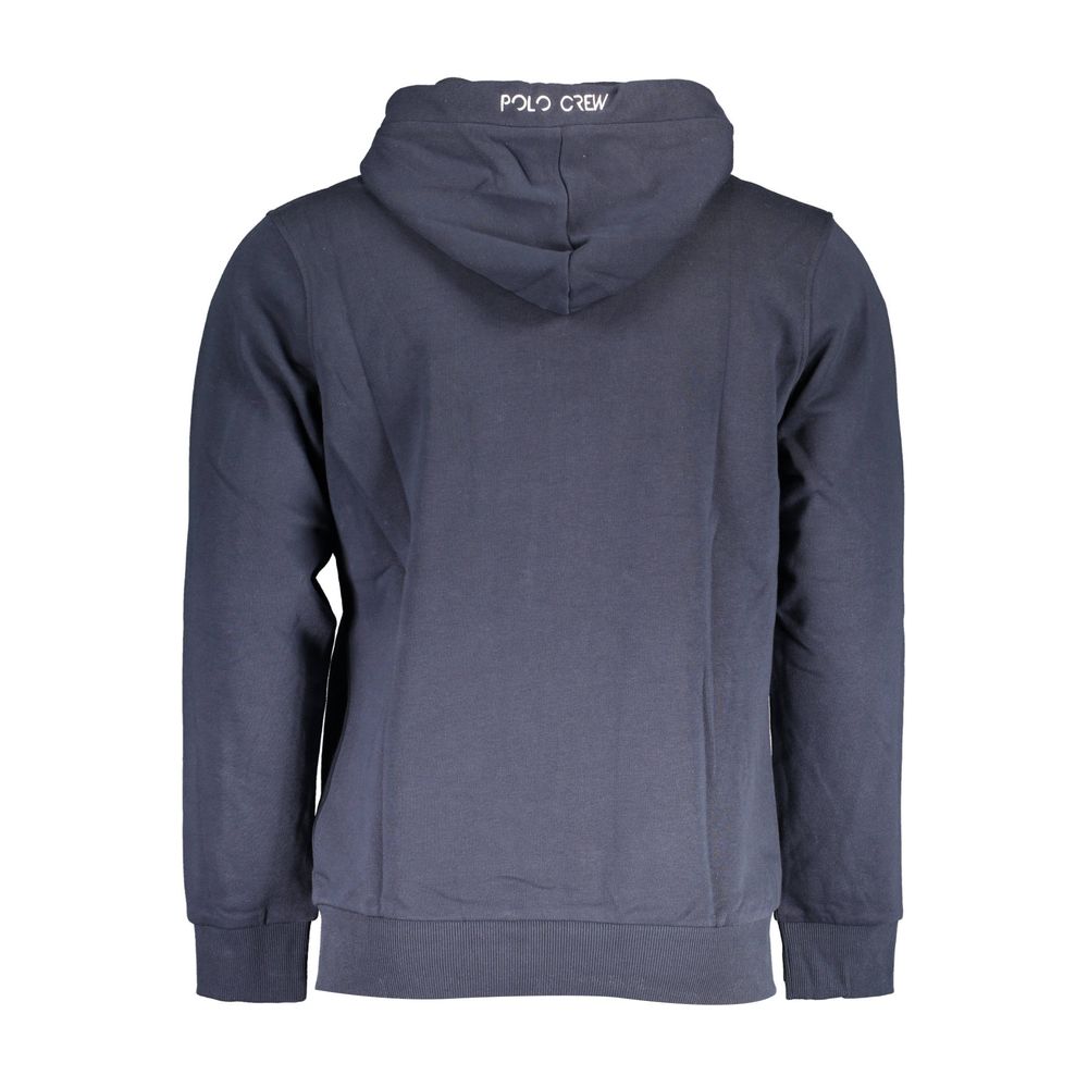 Blauer Baumwollpullover