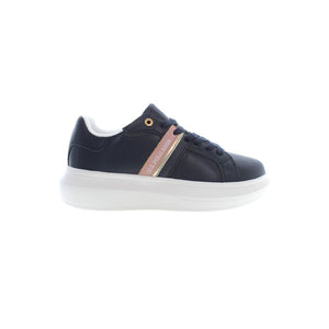 Blauer Polyester-Sneaker