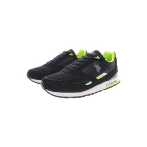 Schwarzer Polyester-Sneaker