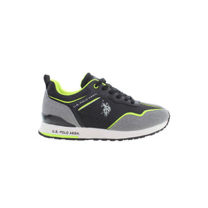 Schwarzer Polyester-Sneaker