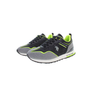 Schwarzer Polyester-Sneaker