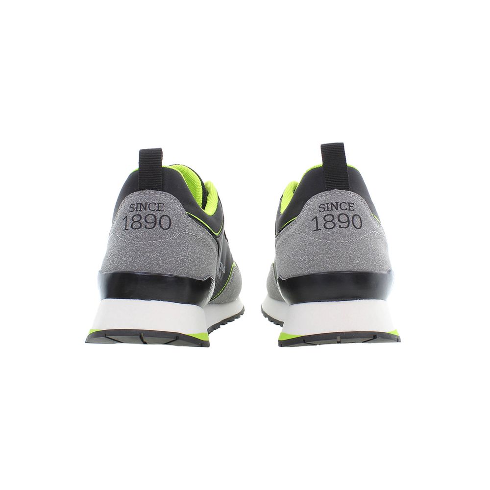 Schwarzer Polyester-Sneaker