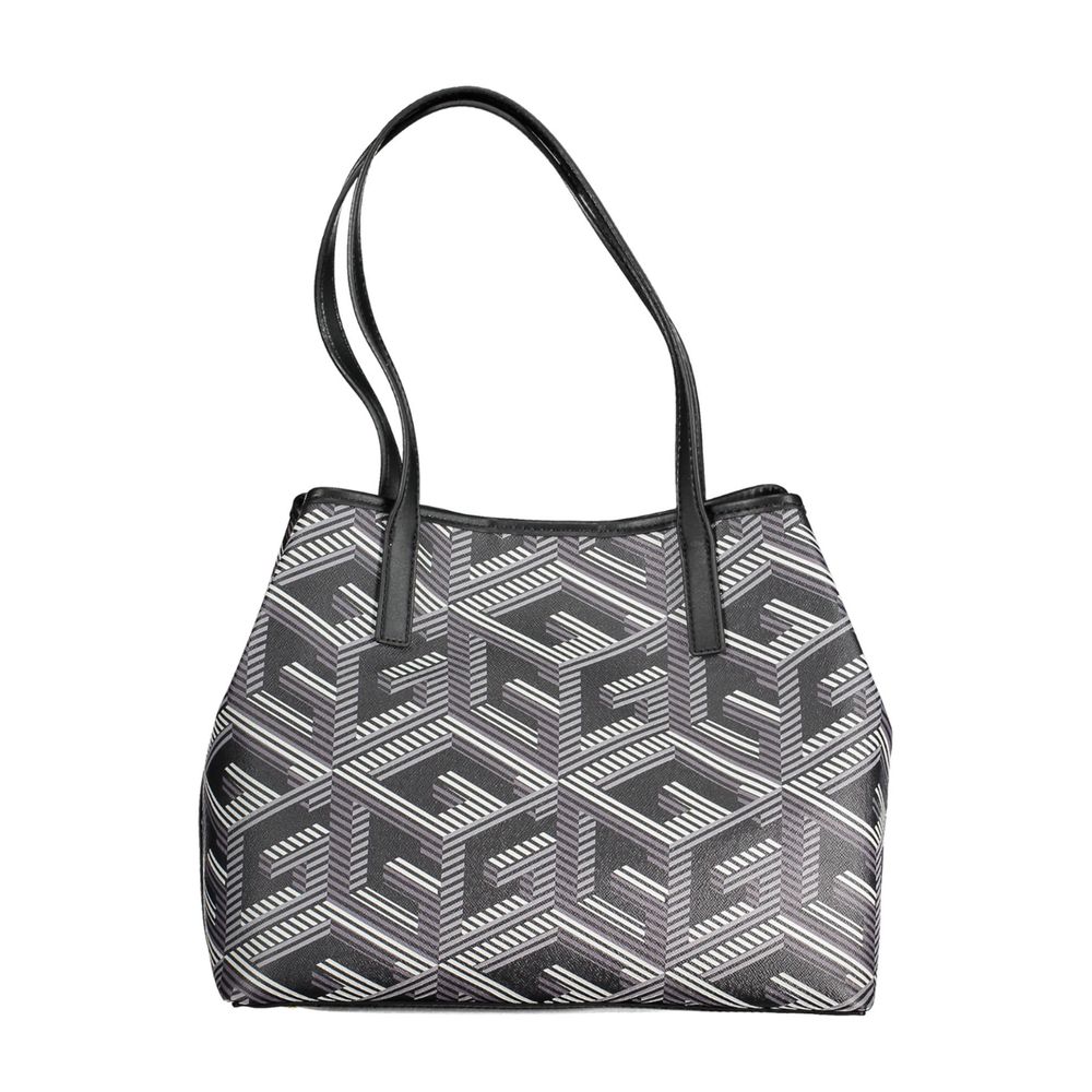 Schwarze Handtasche aus Polyethylen