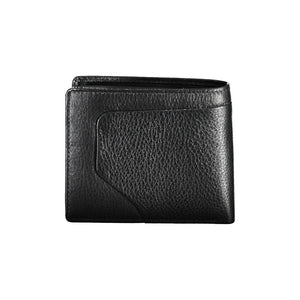 Schwarze Lederbrieftasche