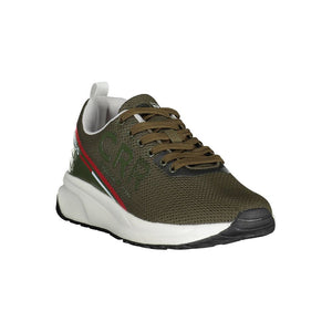 Grüner Polyester-Sneaker
