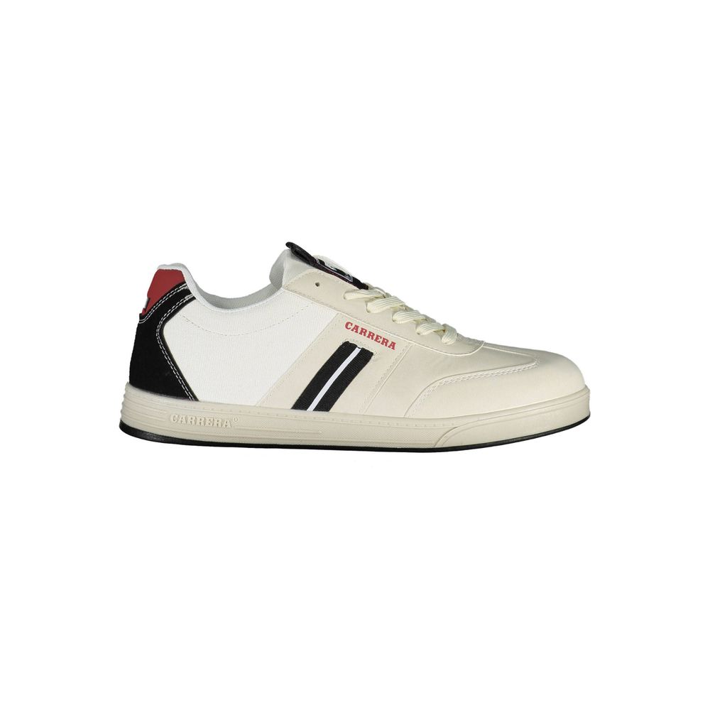 Weißer Polyester-Sneaker