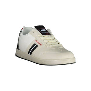 White Polyester Sneaker