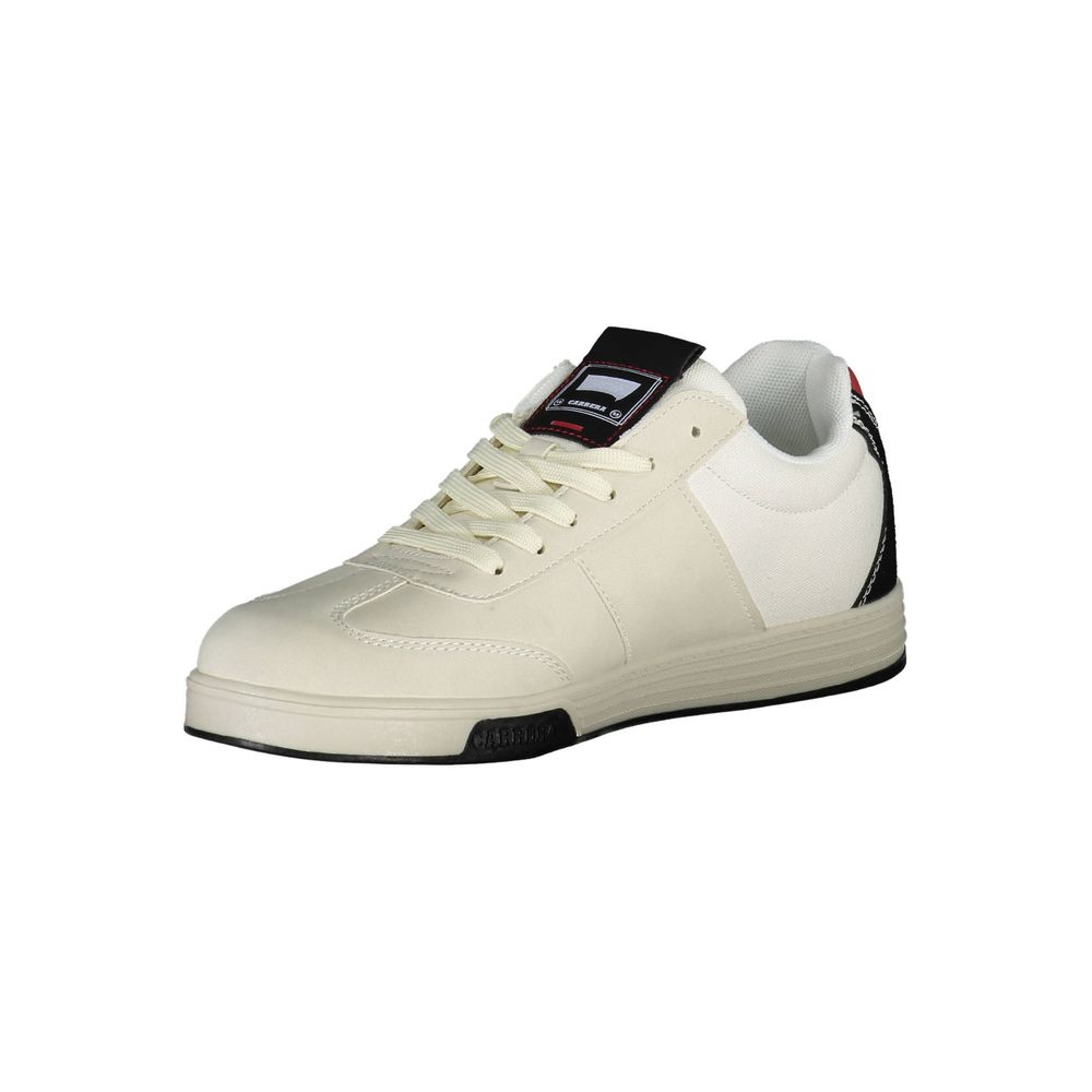 Weißer Polyester-Sneaker