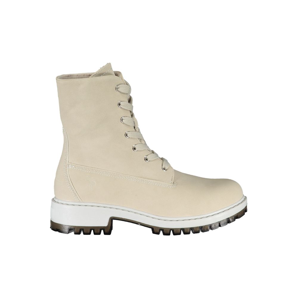 Grauer Polyesterstiefel