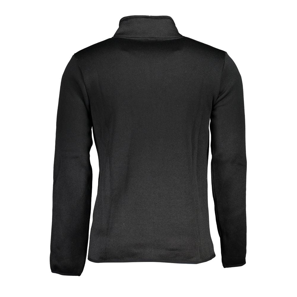 Schwarzer Polyesterpullover
