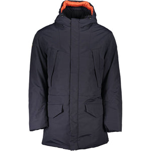 Blaue Polyamidjacke