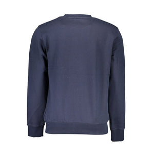 Blauer Baumwollpullover