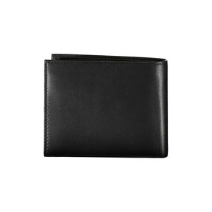 Schwarze Lederbrieftasche