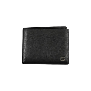 Schwarze Lederbrieftasche