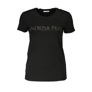 Schwarze Elastan-Tops und T-Shirts