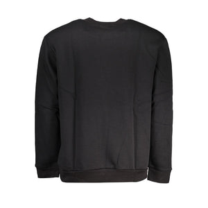 Schwarzer Baumwollpullover