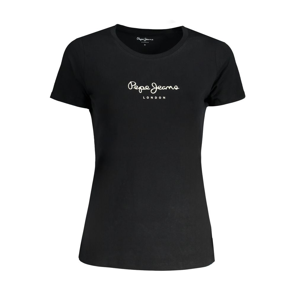 Schwarze Baumwolloberteile und T-Shirts