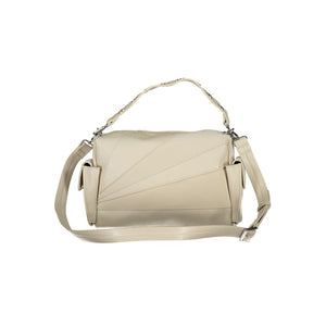 Beige Polyethylen Handtasche
