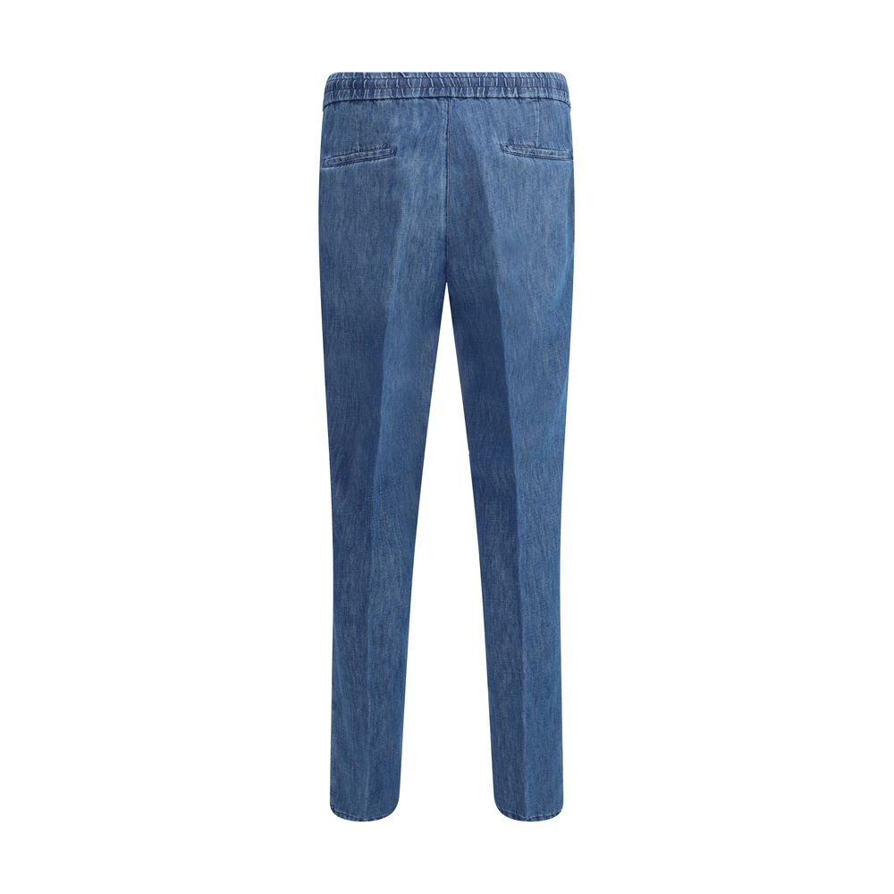 Jeans mit Kordelzugbund