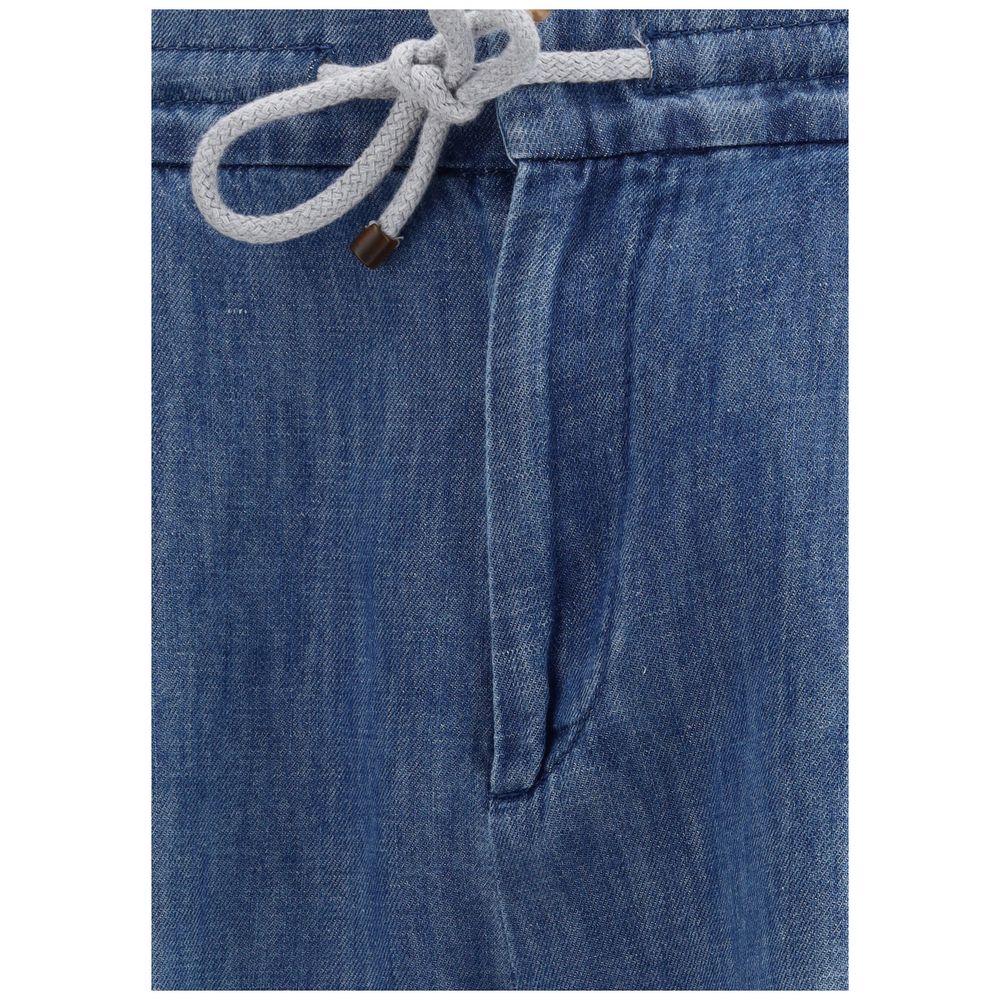 Jeans mit Kordelzugbund