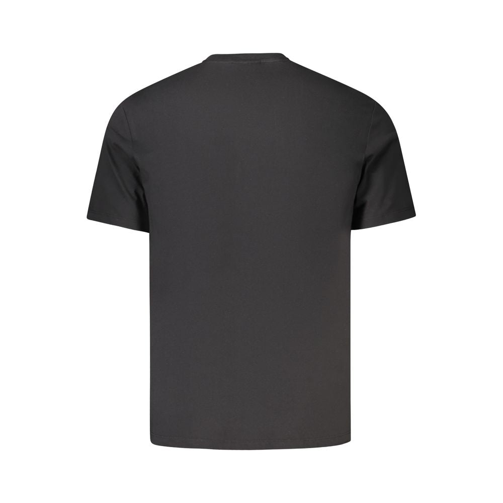 Schwarzes Baumwoll-T-Shirt